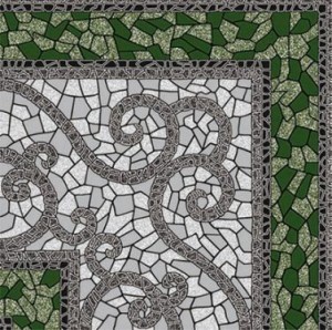 Византия зеленый 30x30