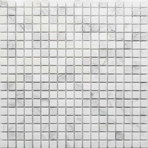 Caramelle mosaic Pietrine Dolomiti bianco MAT 15x15 - толщ. 4 мм