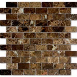 Caramelle mosaic Pietrine Emperador Dark POL 23x48