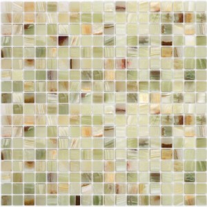 Caramelle mosaic Pietrine Onice Jade Verde POL 15x15