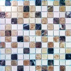 Caramelle mosaic Pietrine Pietra Mix 1 POL 23x23 - толщина 4 мм