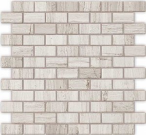 Caramelle mosaic Pietrine Travertino Silver POL 23x48