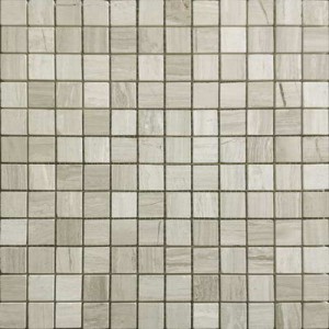 Caramelle mosaic Pietrine Travertino Silver MAT 23x23 - толщ. 4 мм