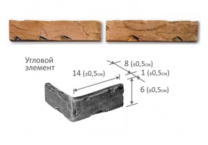 Брик угловой элемент