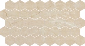 Caramelle mosaic Marble Porcelain Nuvola beige полированная