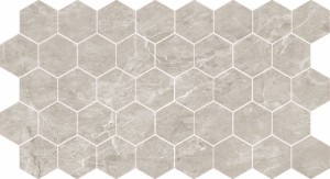 Caramelle mosaic Marble Porcelain Nuvola grigio полированная