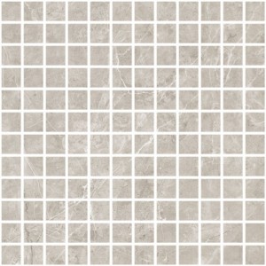 Caramelle mosaic Marble Porcelain Nuvola grigio полированная 23x23