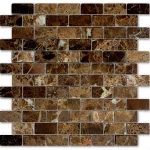 Caramelle mosaic Pietrine Emperador Dark POL 23x48х4