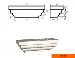 Пилястра (капитель) ПЛВ-150-1