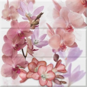Aure Orchides berenjena (3 пл.) панно