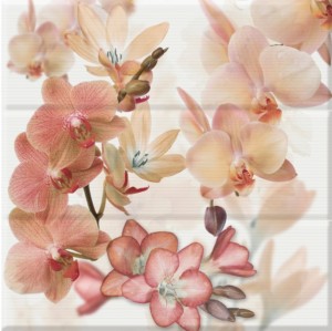 Aure Orchides marron (3 пл.) панно