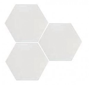 Hexagon Scale White Matt
