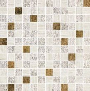 Atlas Concorde Sunrock Travertino White Mosaico Gold