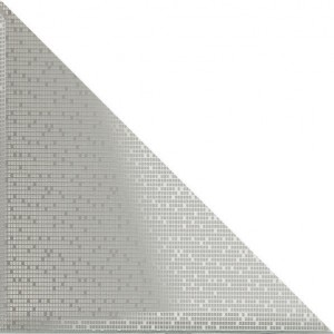 Треугольная зеркальная серебряная плитка Тетрис-3 ТЗСТ-3