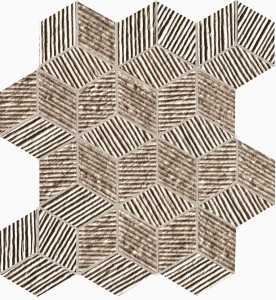 Lumina Glam Taupe Cube Mosaico