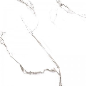 Grasaro Classic Marble Snow White белоснежный блестящий