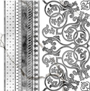 Grasaro Classic Marble Snow White Декор G-270gd03