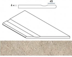 Everstone X2 Desert Бортик с выемкой закругленный правый 30х60