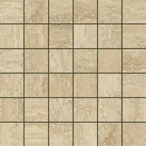 Travertino Floor Project Romano Mosaico