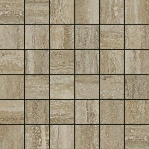 Travertino Floor Project Silver Mosaico