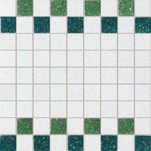 Montenapoleone Mosaico Starlight Verde Bianco Musa