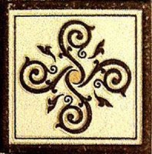 Гётеборг (коричневый) Вставка 6x6