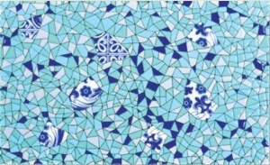 Гауди декор мозаичный синий D692