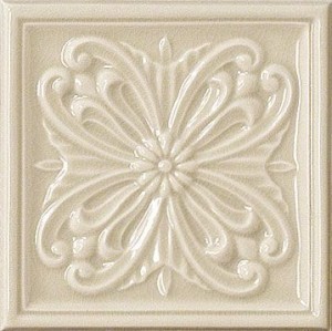 Rialto Beige Formella Floreale 15x15